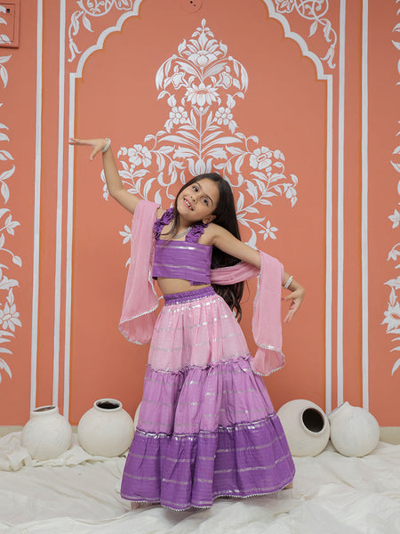 Lilac Lehenga set