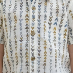 Kids Printed Pure Cotton Half Sleeve Shirt