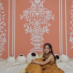 Mustard Upada Silk Tye and Dye Lehenga set