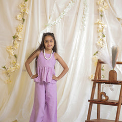 Lilac Cotton Slub Coord-set