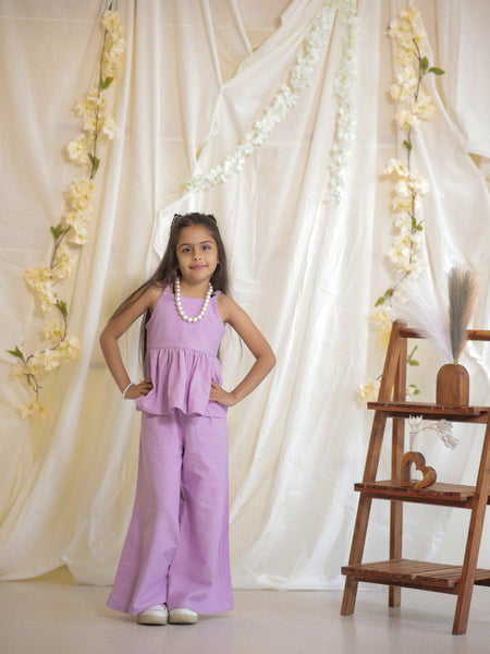Lilac Cotton Slub Coord-set