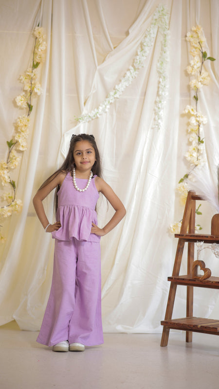 Lilac Cotton Slub Coord-set
