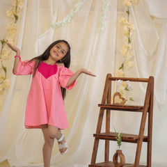Barbie coded Heart Cotton dress
