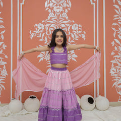 Lilac Lehenga set