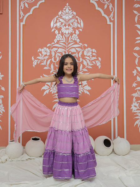 Lilac Lehenga set