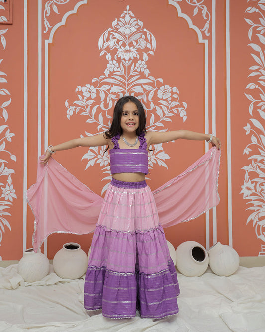 Lilac Lehenga set