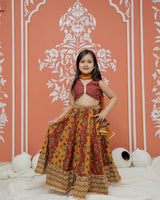 Mustard colored Lehenga set