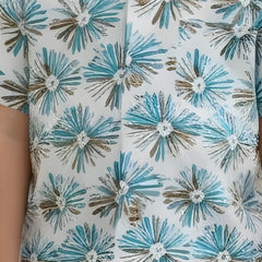 Kids Floral Printed Pure Cotton Half Sleeve Shirt