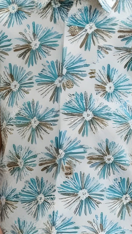 Kids Floral Printed Pure Cotton Half Sleeve Shirt