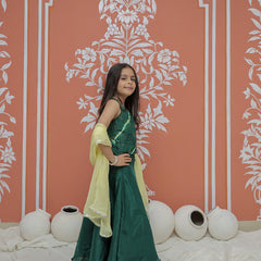 Upada Silk Tye and Dye Lehenga set