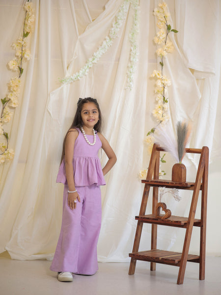 Lilac Cotton Slub Coord-set
