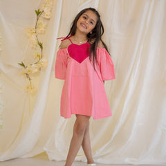 Barbie coded Heart Cotton dress