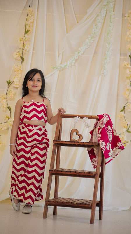 Pink Cotton Coord Set