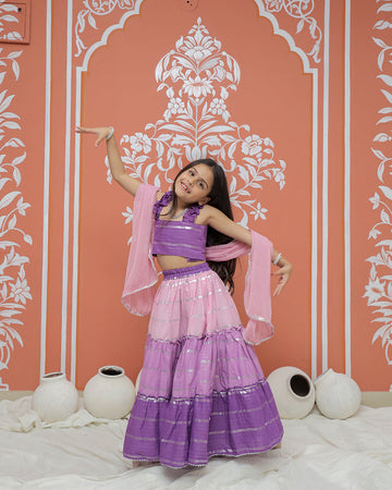 Lilac Lehenga set