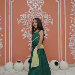 Upada Silk Tye and Dye Lehenga set