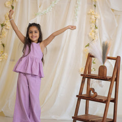 Lilac Cotton Slub Coord-set
