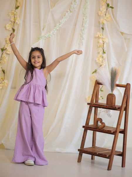 Lilac Cotton Slub Coord-set