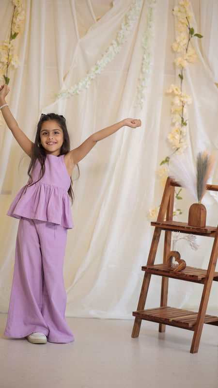 Lilac Cotton Slub Coord-set