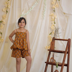 Flamingo print Cotton Coord Set