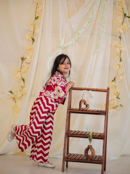 Pink Cotton Coord Set