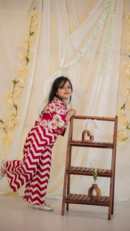 Pink Cotton Coord Set