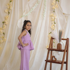 Lilac Cotton Slub Coord-set