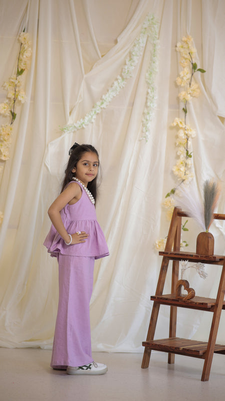 Lilac Cotton Slub Coord-set
