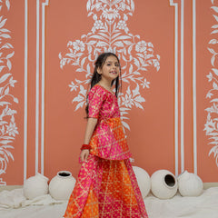 Ghatchola Print Multicolor Doriya Ethnic set