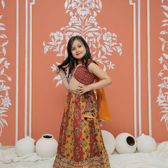 Mustard colored Lehenga set