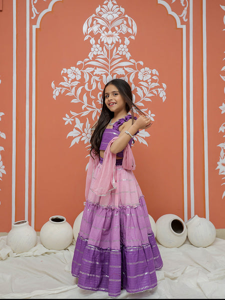 Lilac Lehenga set