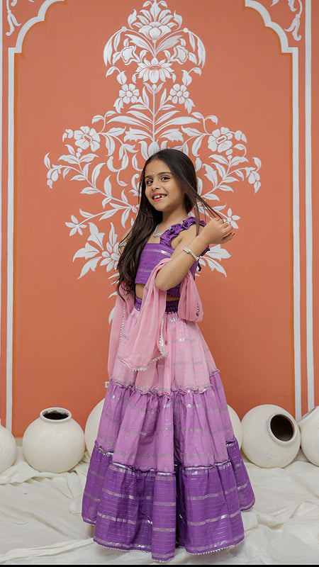 Lilac Lehenga set