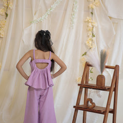 Lilac Cotton Slub Coord-set