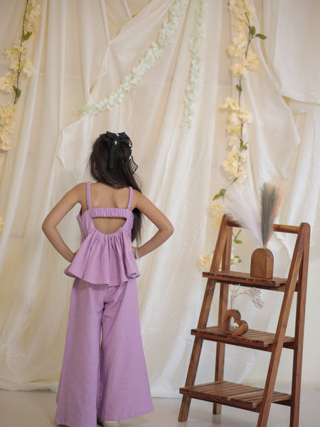 Lilac Cotton Slub Coord-set
