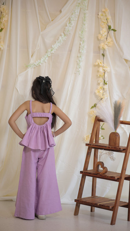 Lilac Cotton Slub Coord-set