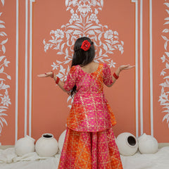 Ghatchola Print Multicolor Doriya Ethnic set