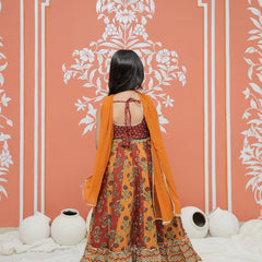 Mustard colored Lehenga set