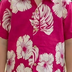 Kids Botanical Printed Pure Cotton Half Sleeve Shirt