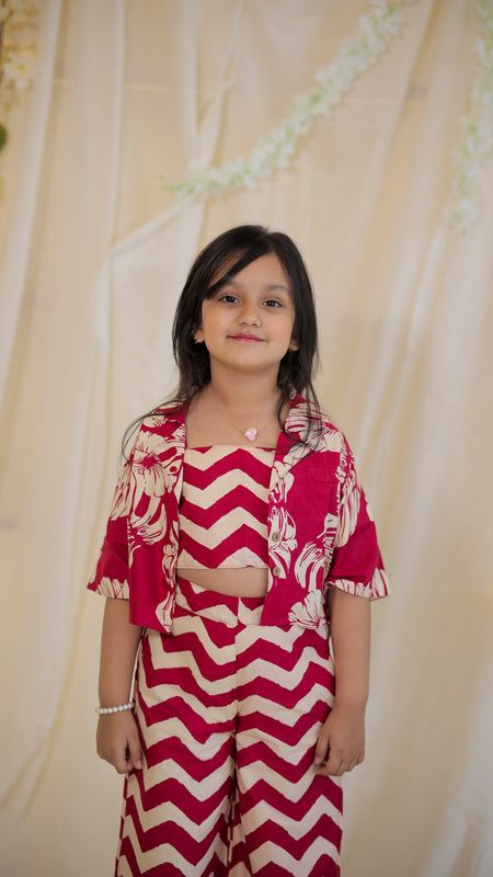 Pink Cotton Coord Set