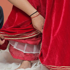 Rani Pink Velvet Lehenga set