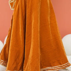 Rust Velvet Lehenga set