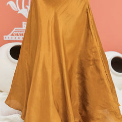 Mustard Upada Silk Tye and Dye Lehenga set