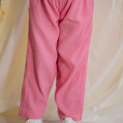 Baby Pink Cotton Crepe Crush Coord-set