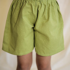 Green Jacquard Cotton Coord Set