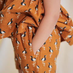 Flamingo print Cotton Coord Set