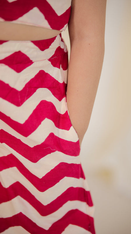 Pink Cotton Coord Set