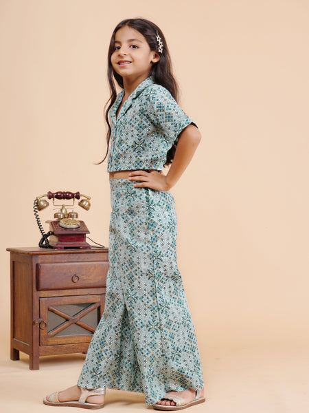 Powder Green Acrylic Coord set