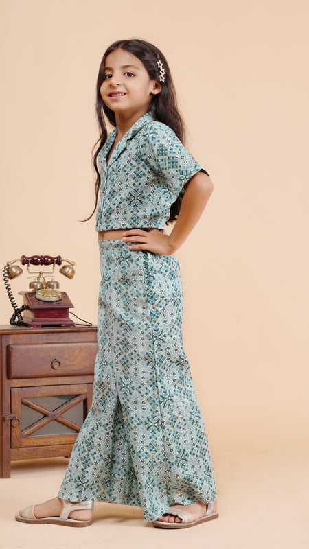 Powder Green Acrylic Coord set