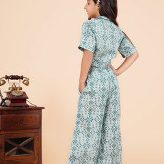 Powder Green Acrylic Coord set