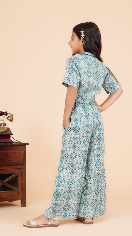 Powder Green Acrylic Coord set