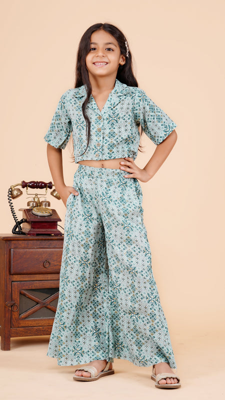 Powder Green Acrylic Coord set